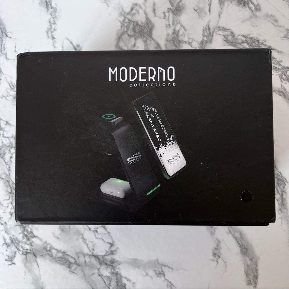 Moderno Collections Premium 3 in 1 Fast Wireless Charging Stand for iPhone